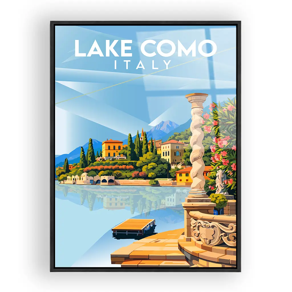 lake-como acryl_rahmen_schwarz