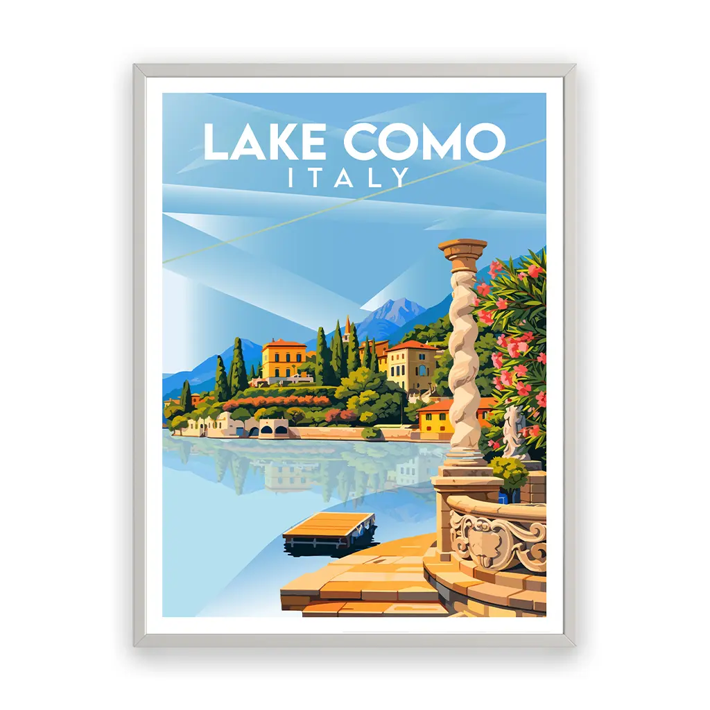 lake-como poster_rahmen_weiss