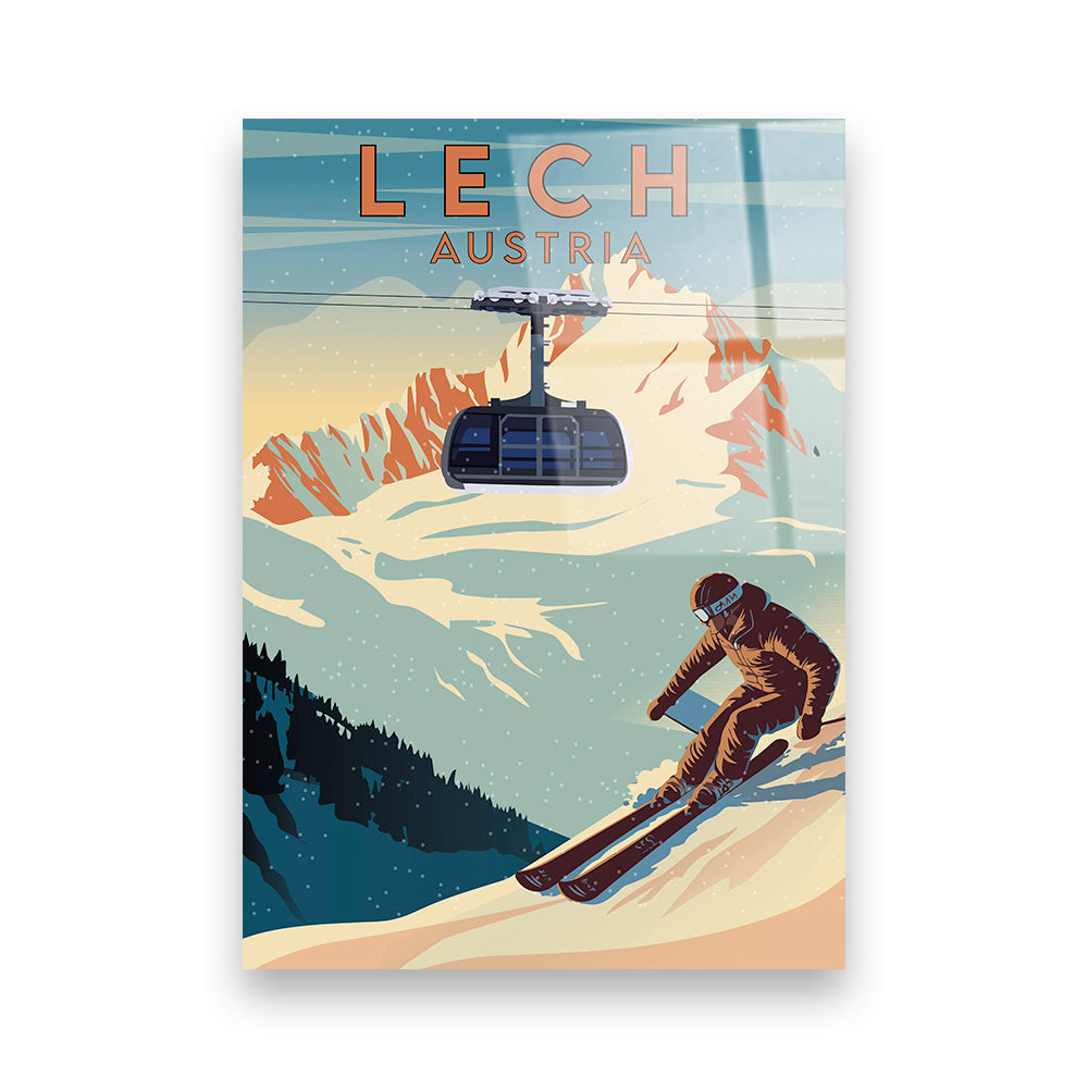 Lech Österreich Acryldruck