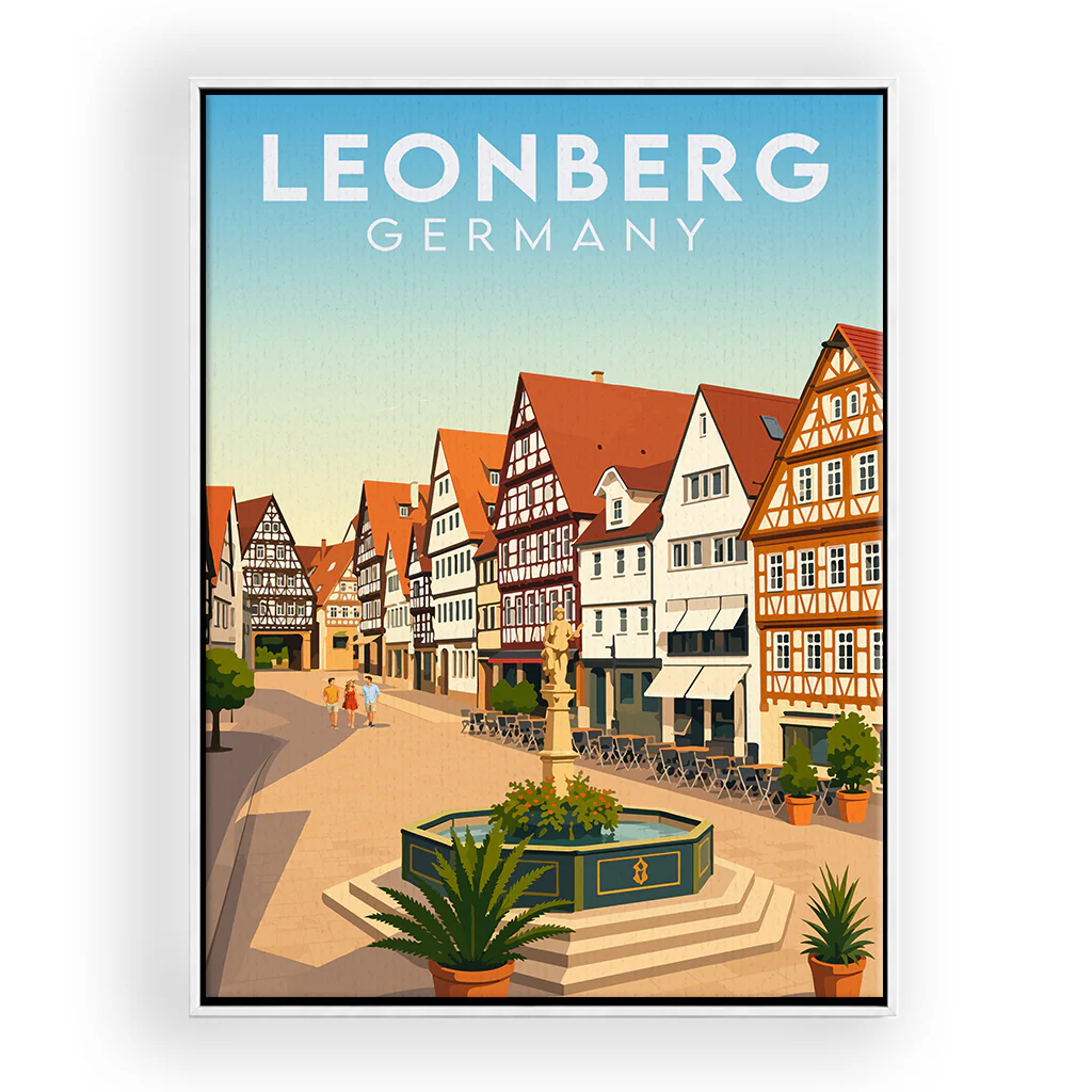 leonberg leinwand_rahmen_weiss