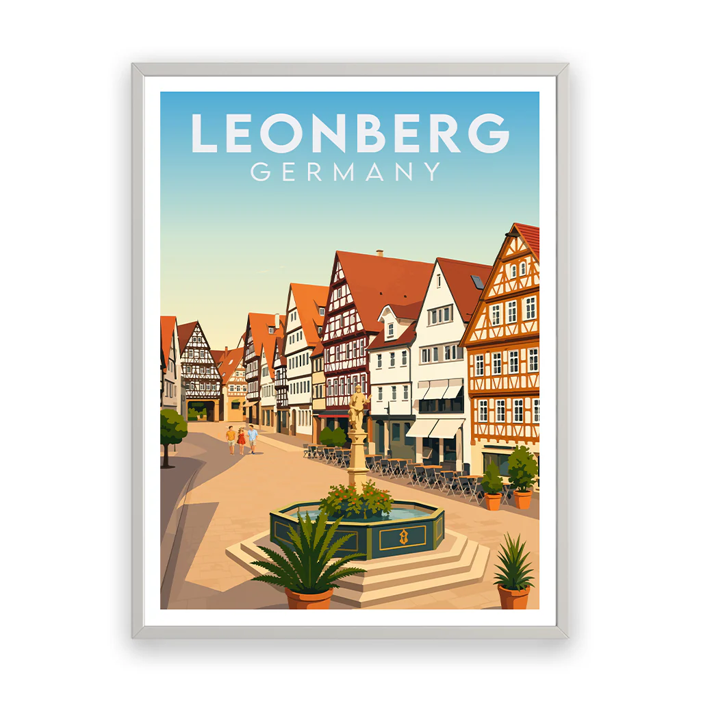 leonberg poster_rahmen_weiss