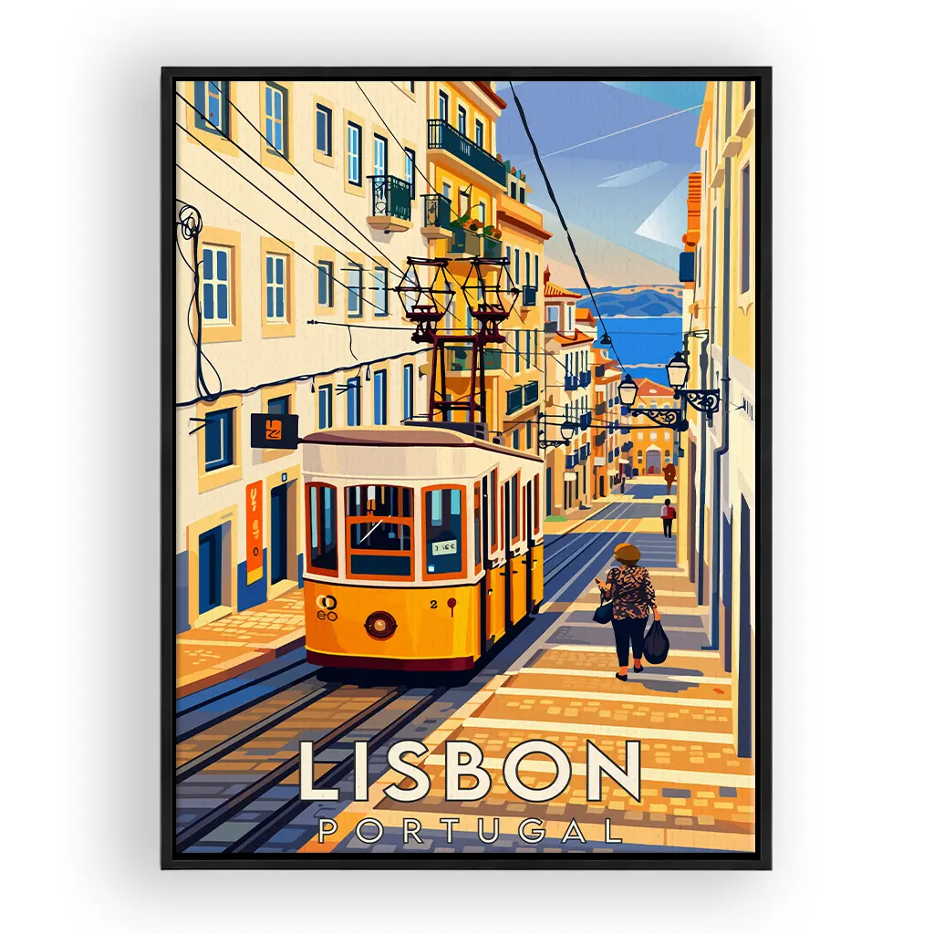 lisbon leinwand_rahmen_schwarz