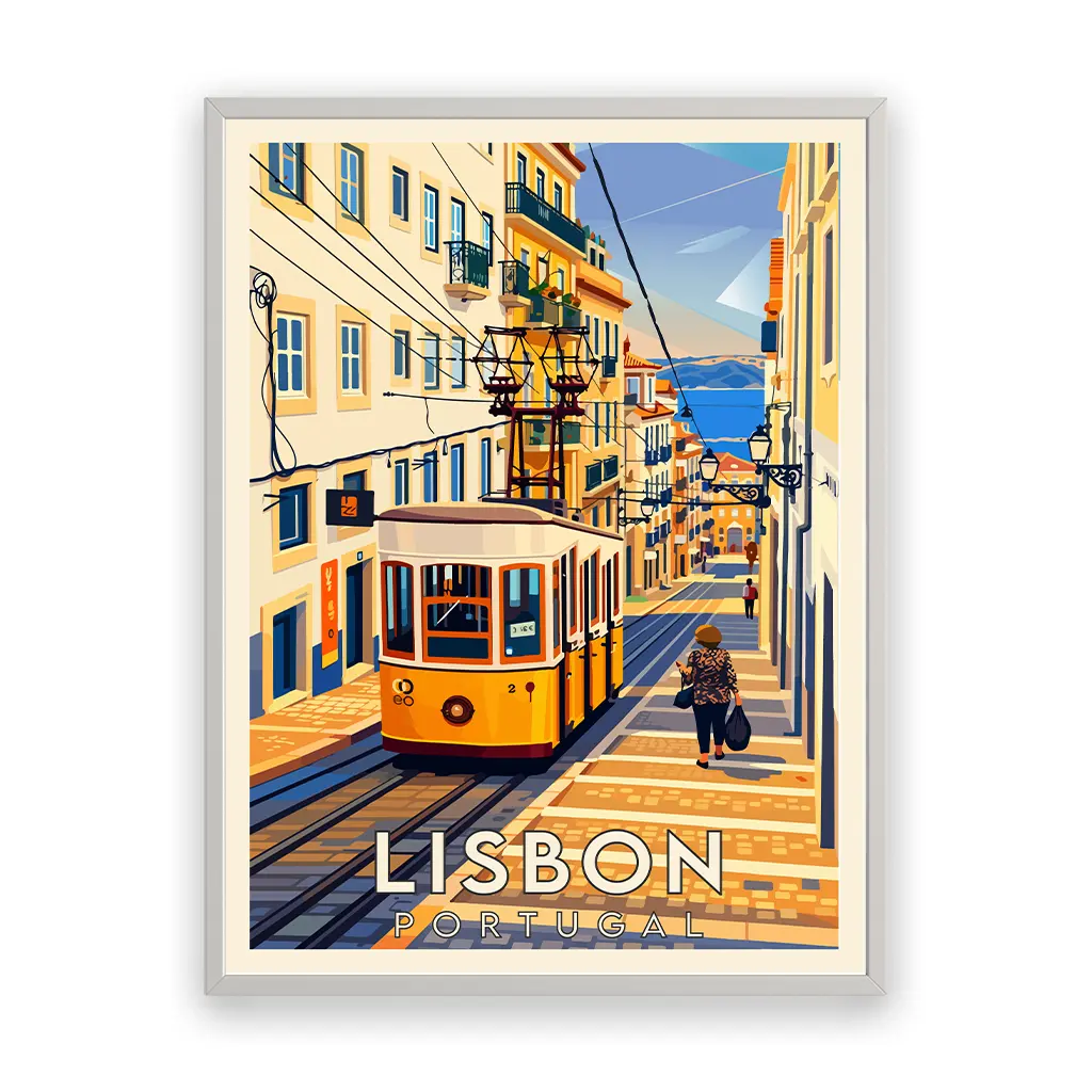 lisbon poster_rahmen_weiss