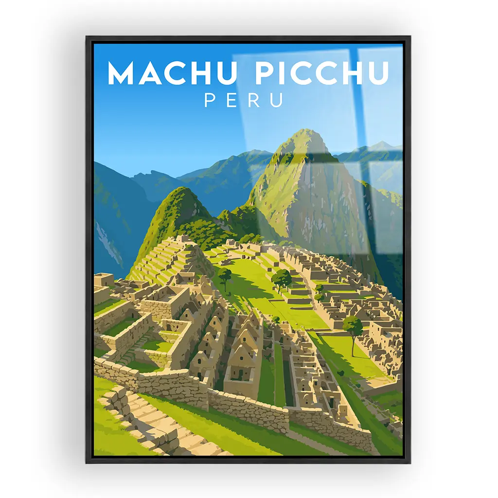 machu-picchu acryl_rahmen_schwarz