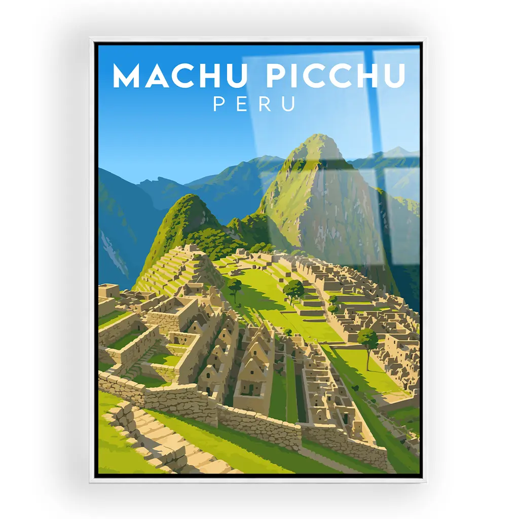 machu-picchu acryl_rahmen_weiss