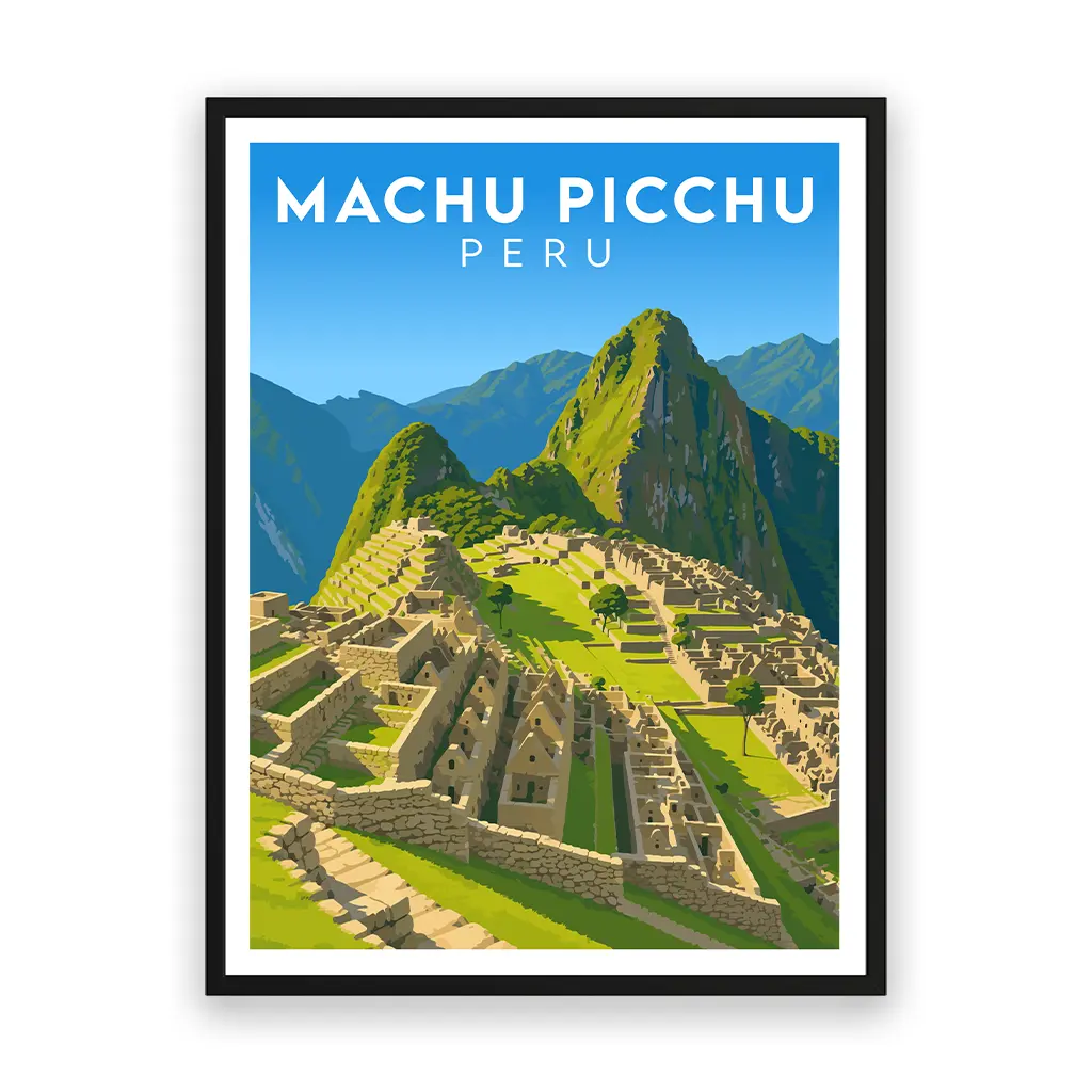 machu-picchu poster_rahmen_schwarz