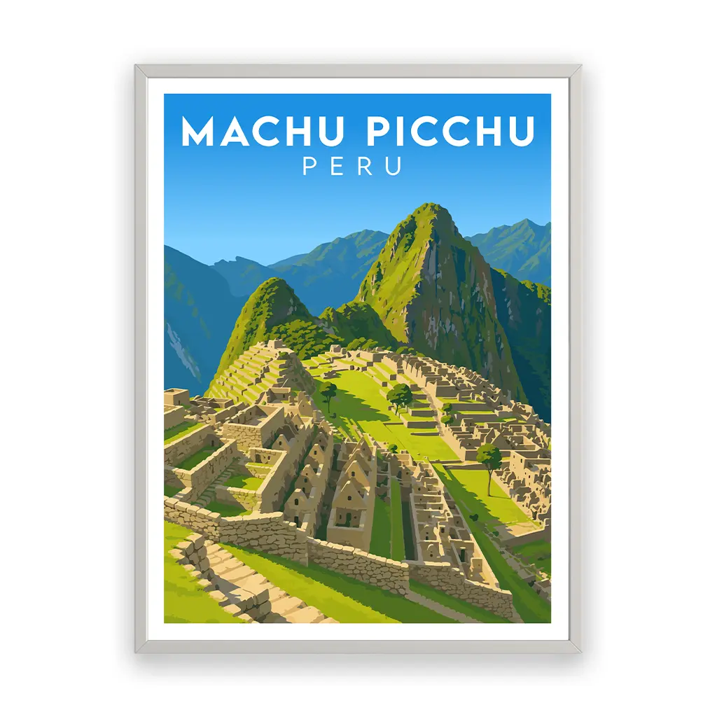 machu-picchu poster_rahmen_weiss