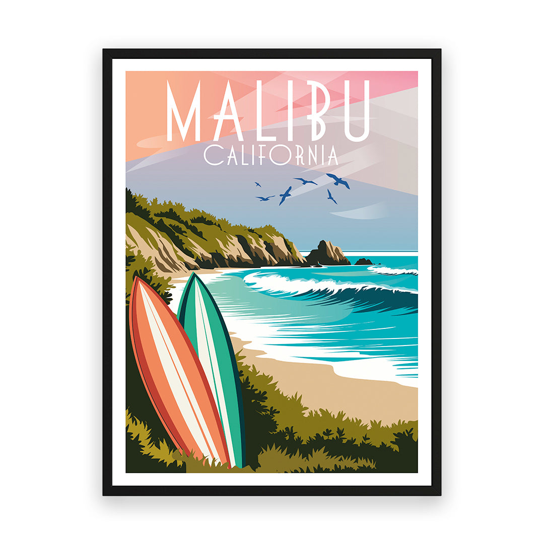 Malibu Kalifornien USA Kunstdruck