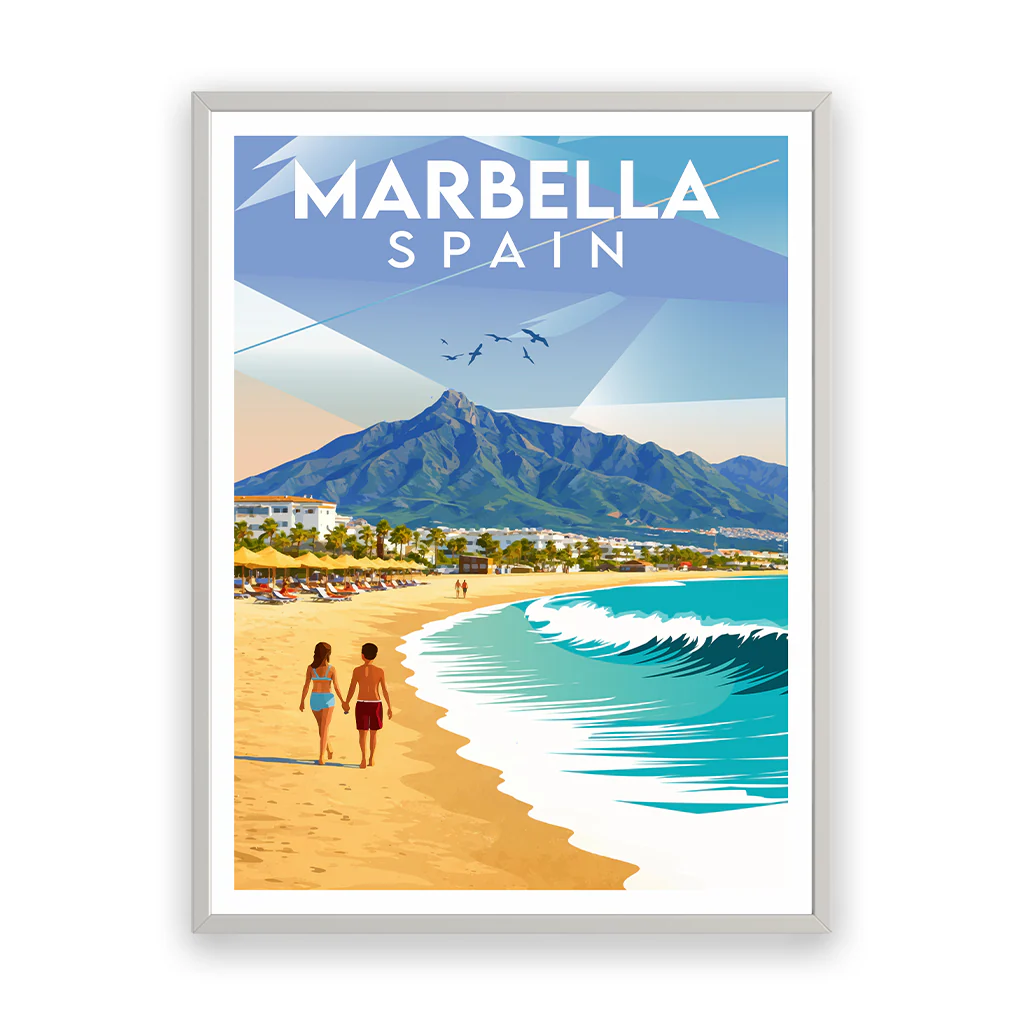 marbella poster_rahmen_weiss