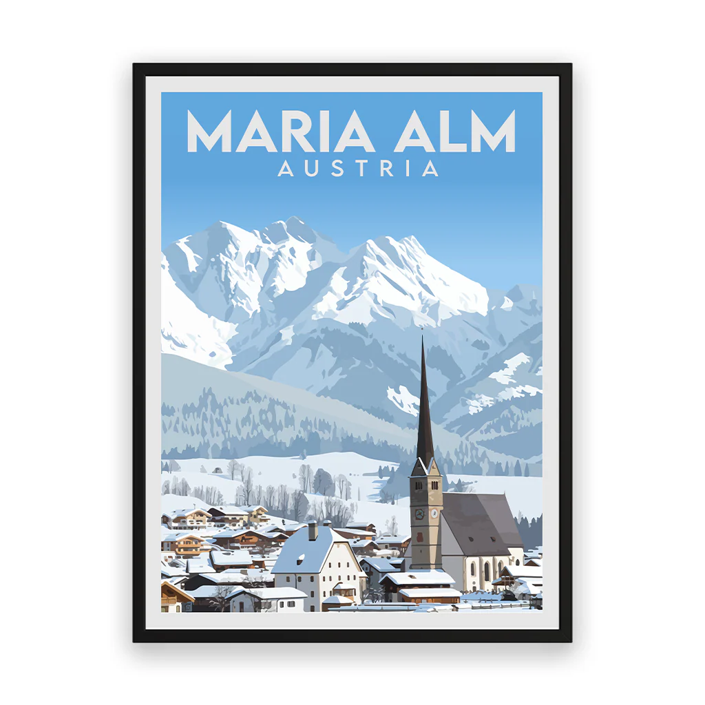 maria-alm poster_rahmen_schwarz