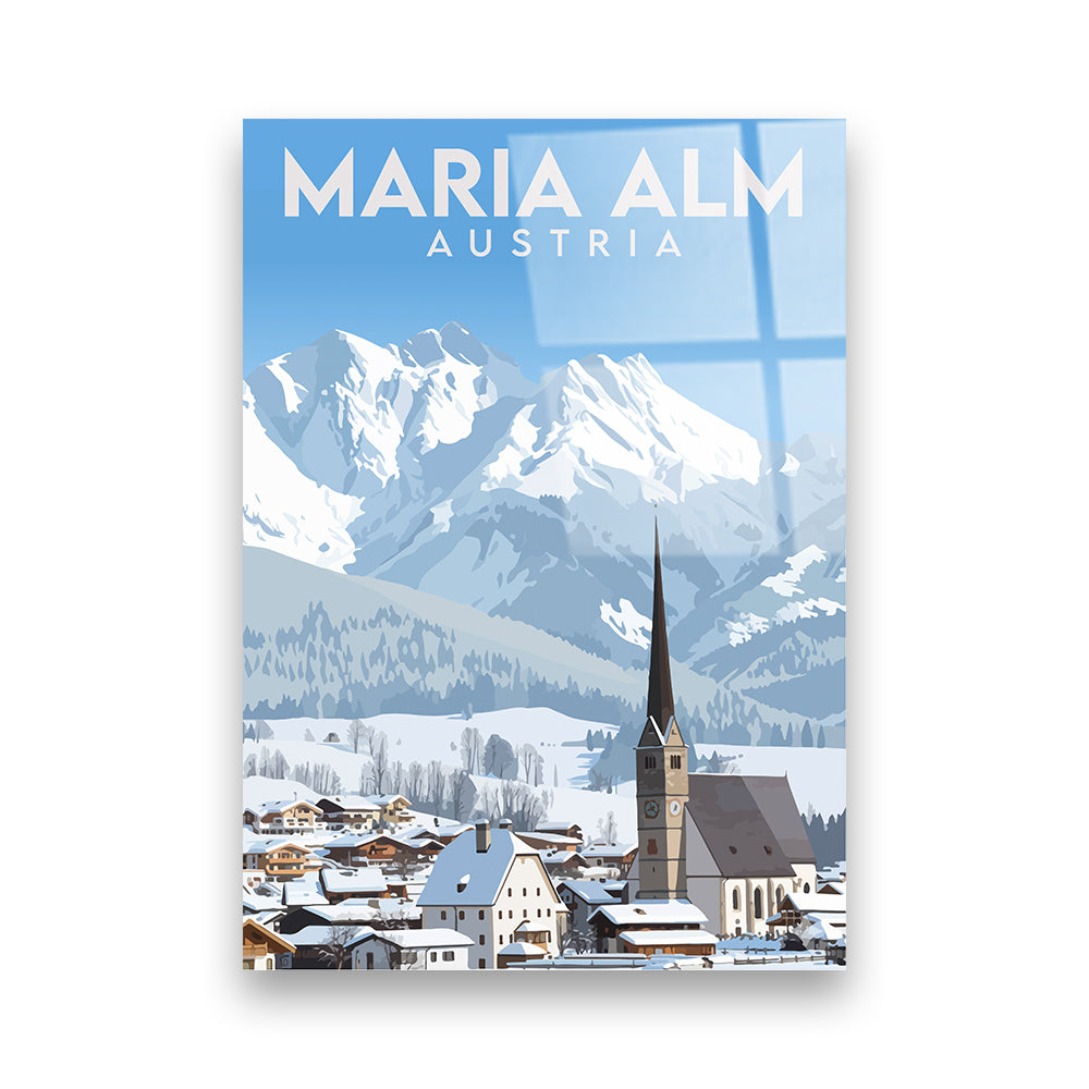 Maria Alm Österreich Acryldruck