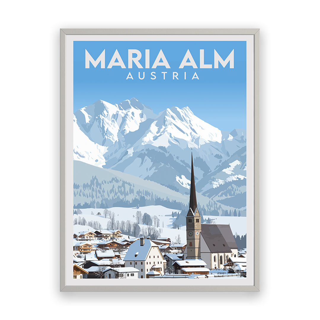 Maria Alm Österreich Kunstdruck