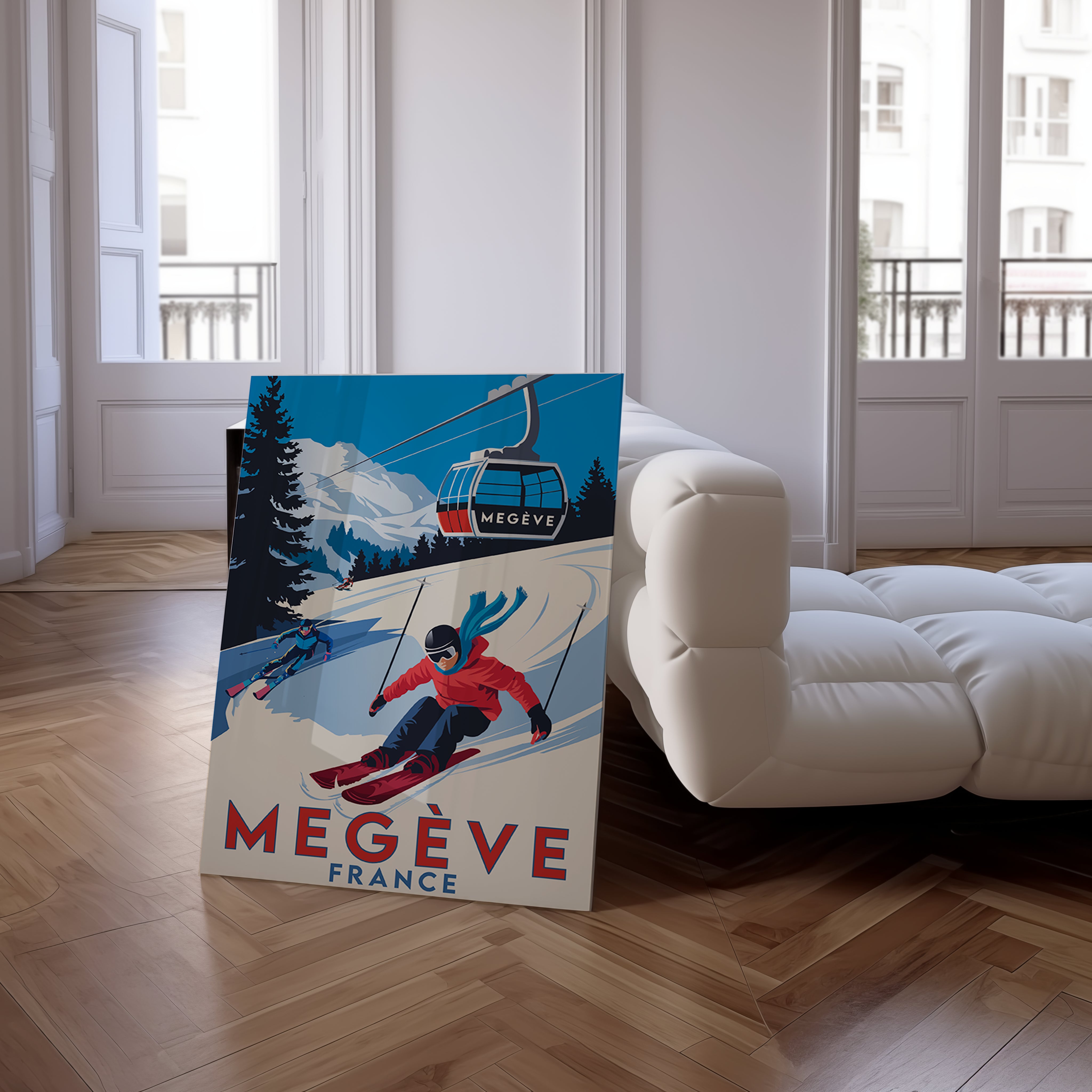 Megève Frankreich Acryldruck