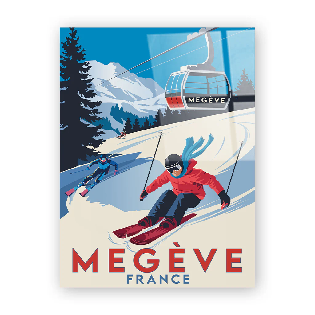 megeve Acryl ohne Rahmen