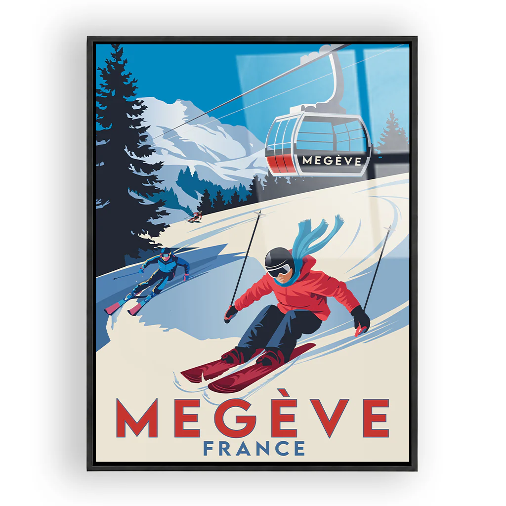 megeve Acryl Rahmen Schwarz