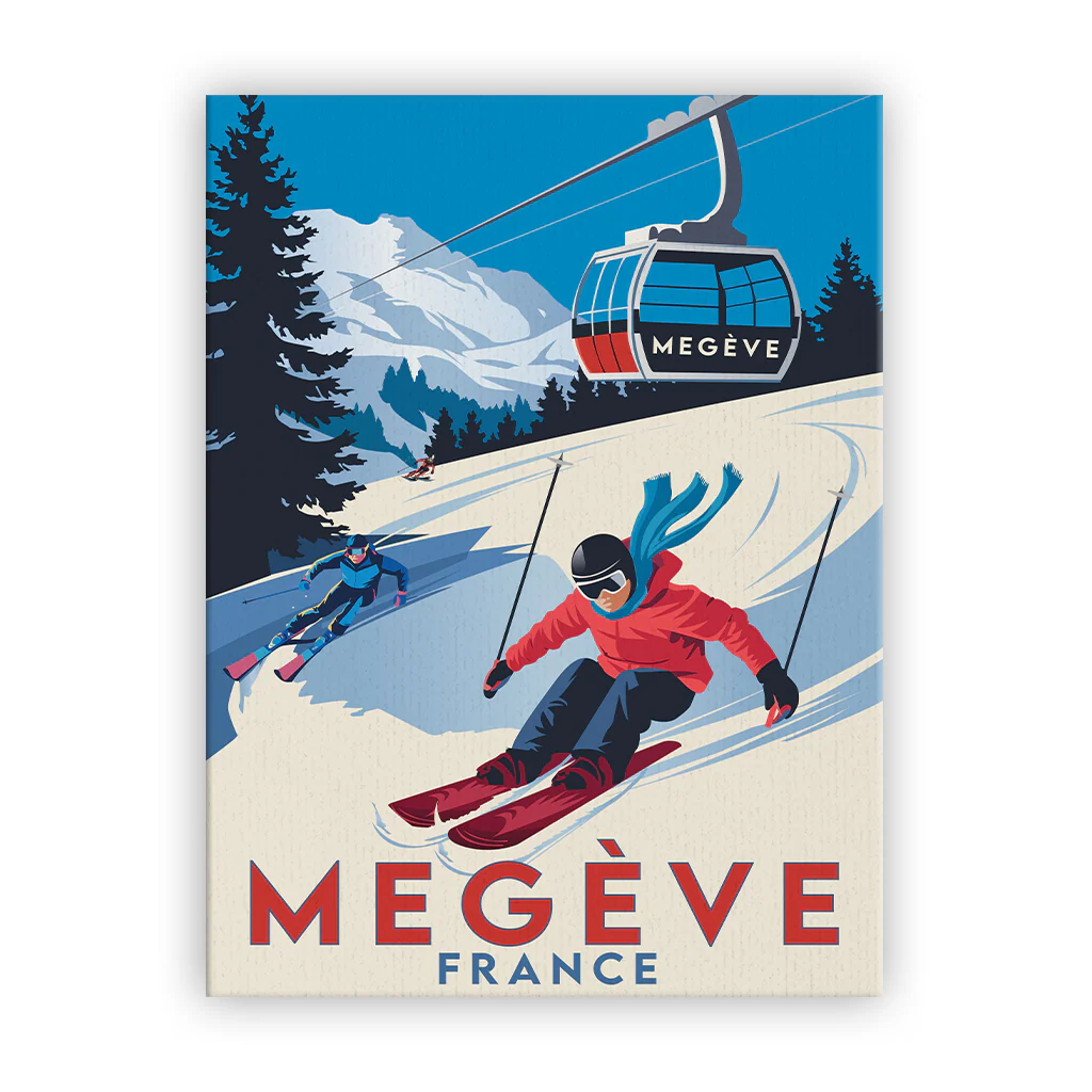 megeve Leinwand ohne Rahmen