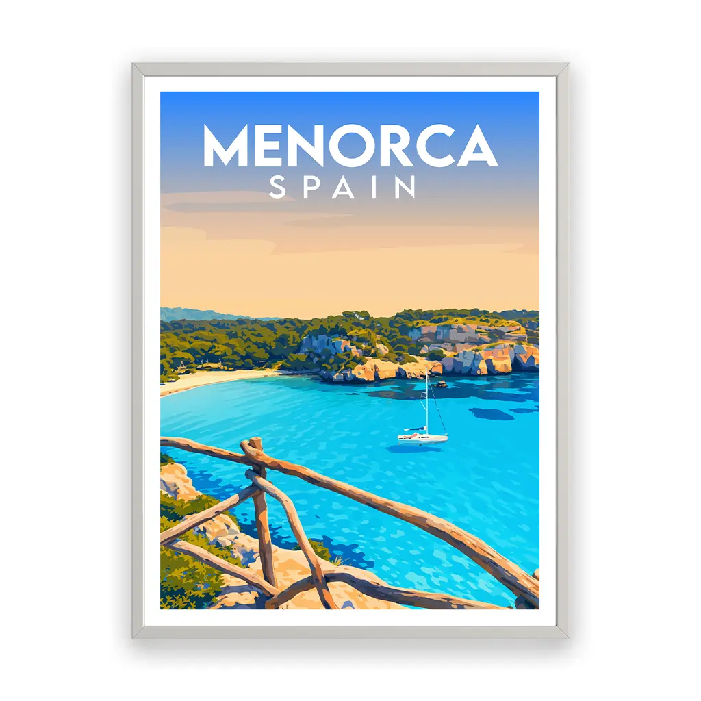 menorca poster_rahmen_weiss