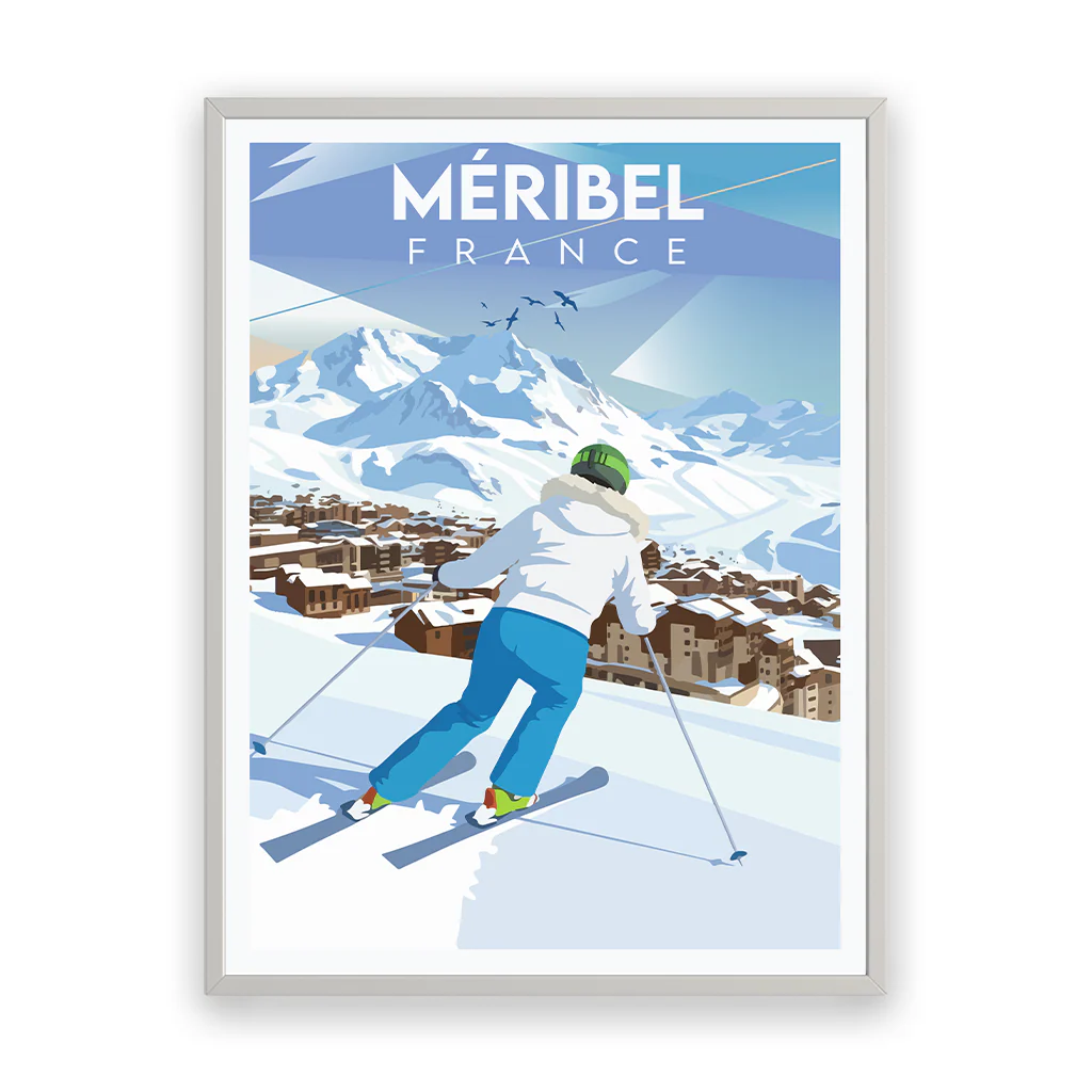 meribel poster_rahmen_weiss