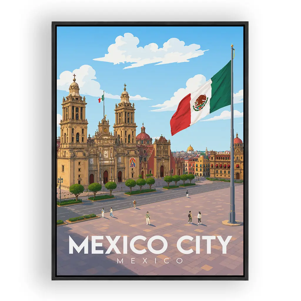 mexico-city alu_rahmen_schwarz