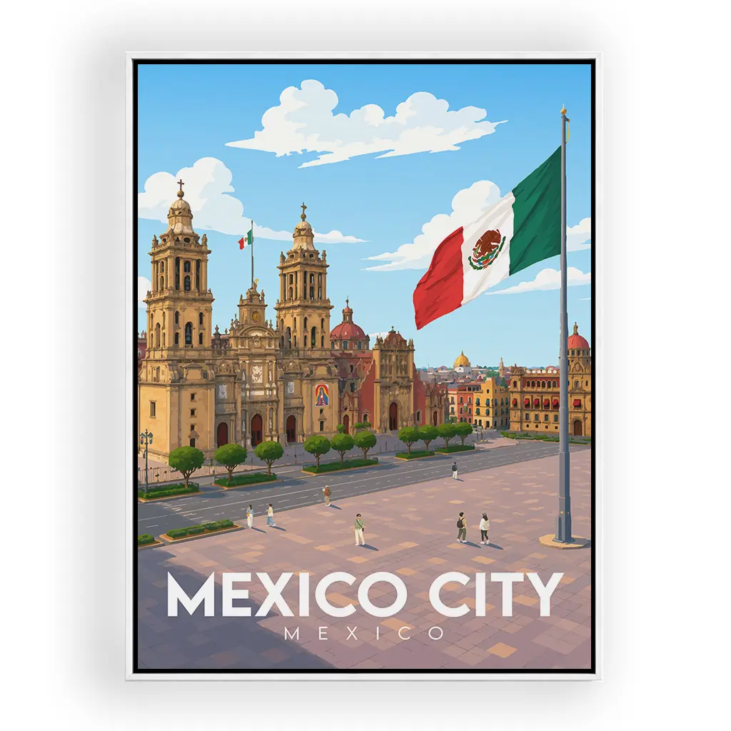 mexico-city alu_rahmen_weiss