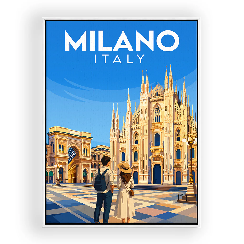 milano leinwand_rahmen_weiss
