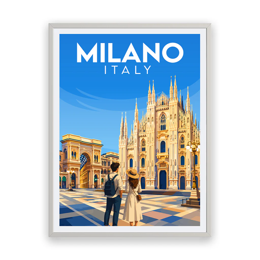 milano poster_rahmen_weiss