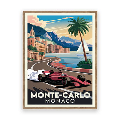 Monte Carlo Monaco Kunstdruck