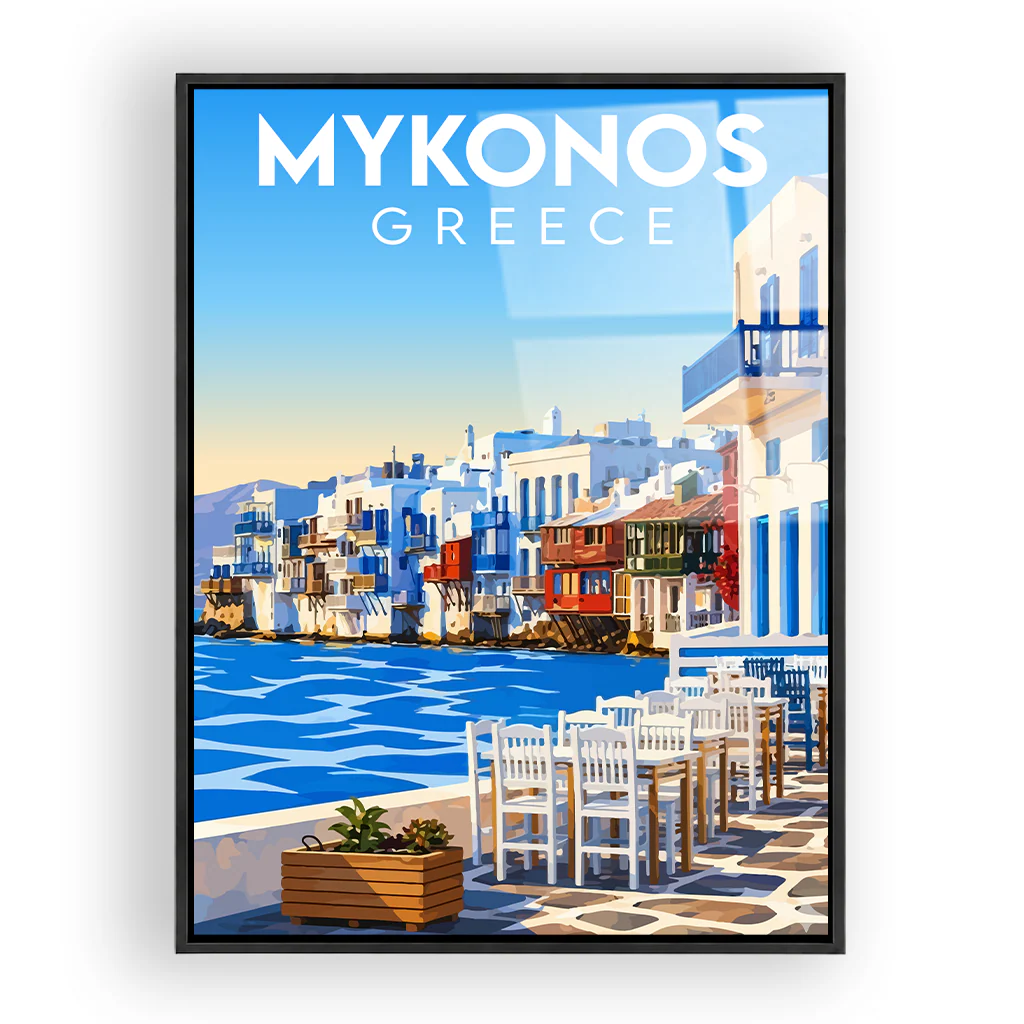 mykonos acryl_rahmen_schwarz