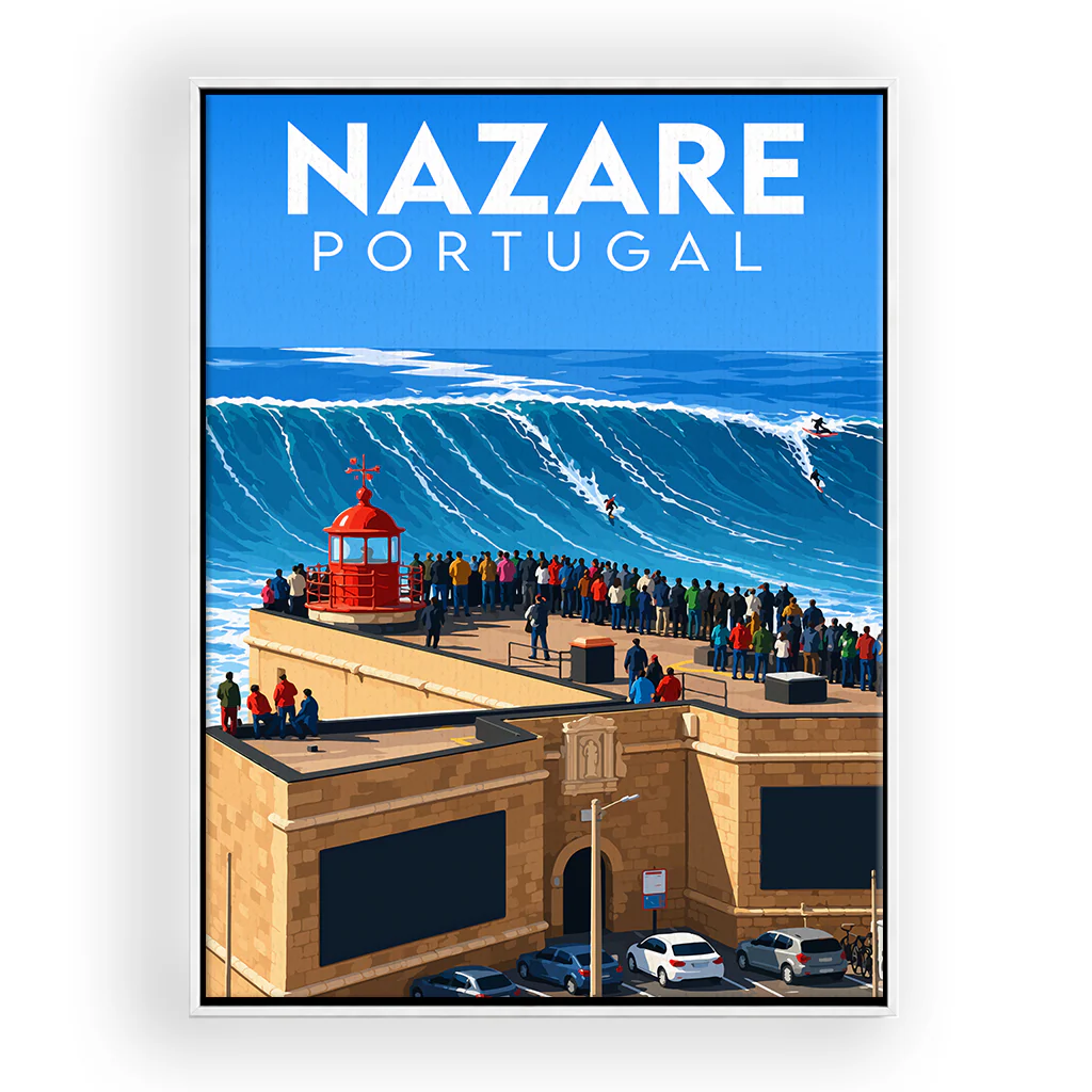 nazare leinwand_rahmen_weiss