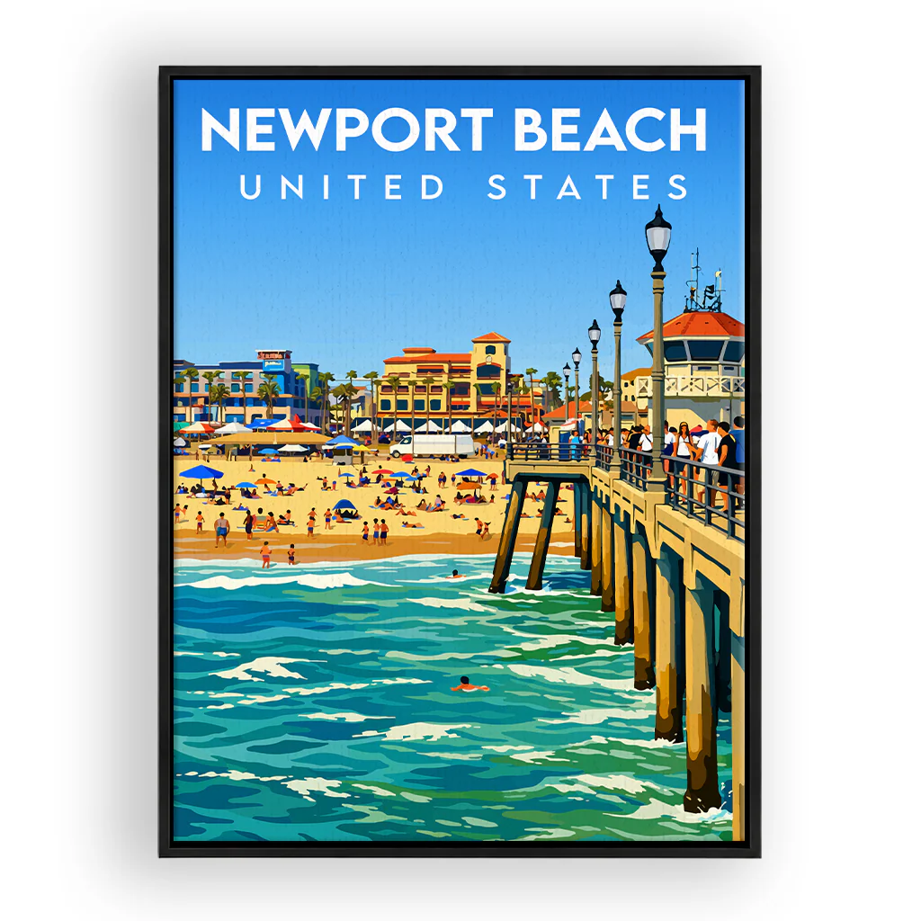 newport-beach leinwand_rahmen_schwarz