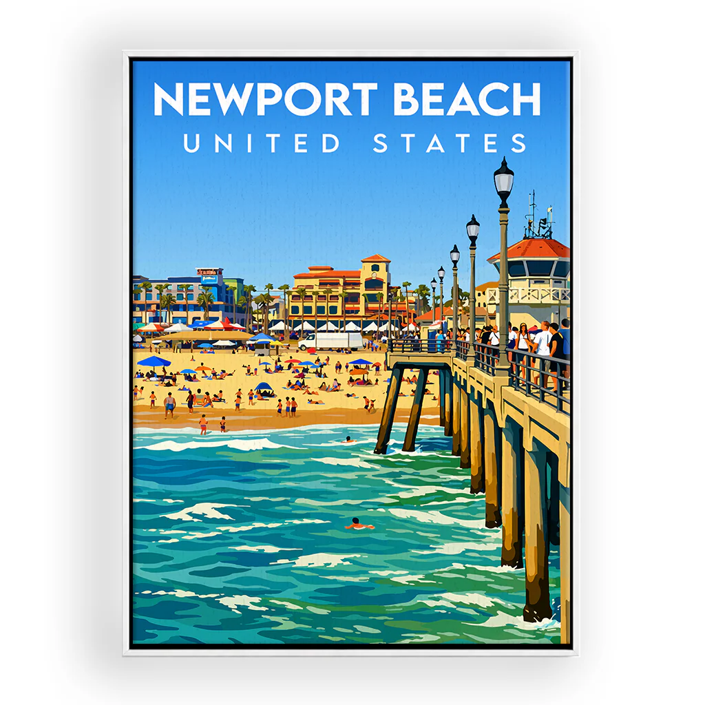newport-beach leinwand_rahmen_weiss