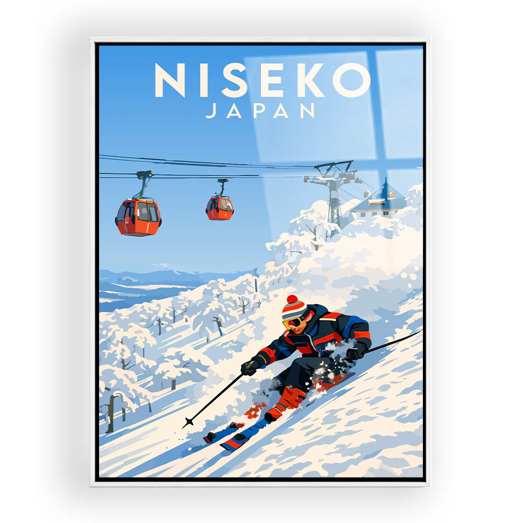 niseko acryl_rahmen_weiss