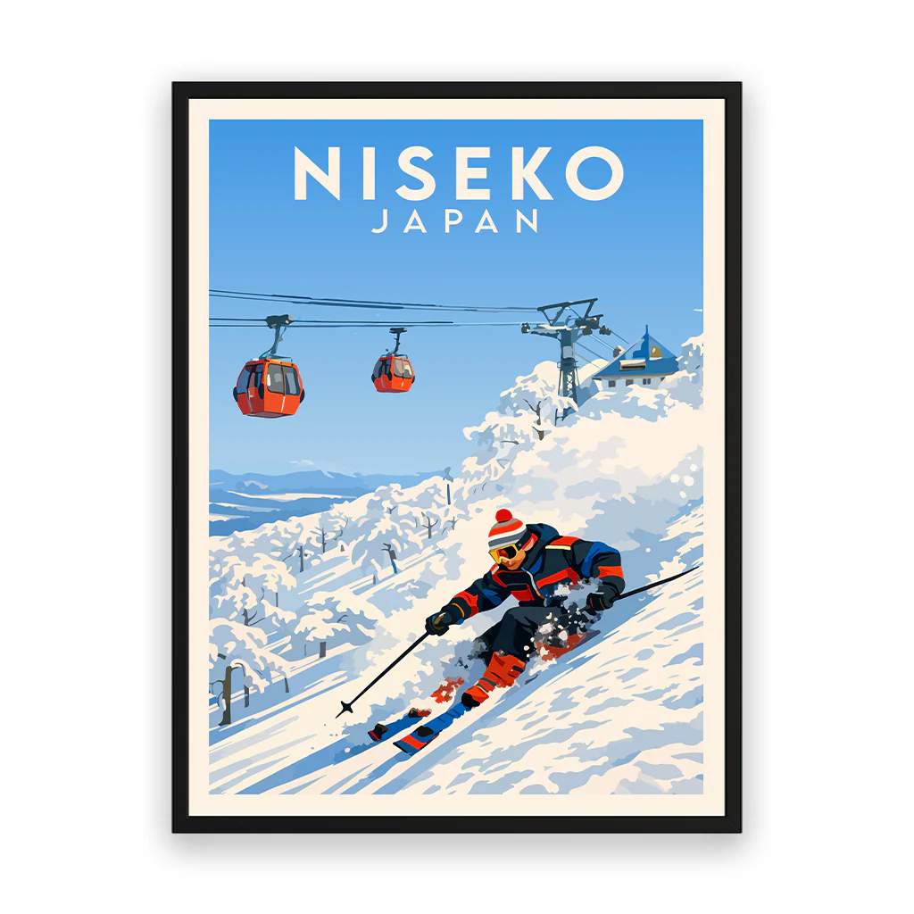 niseko poster_rahmen_schwarz