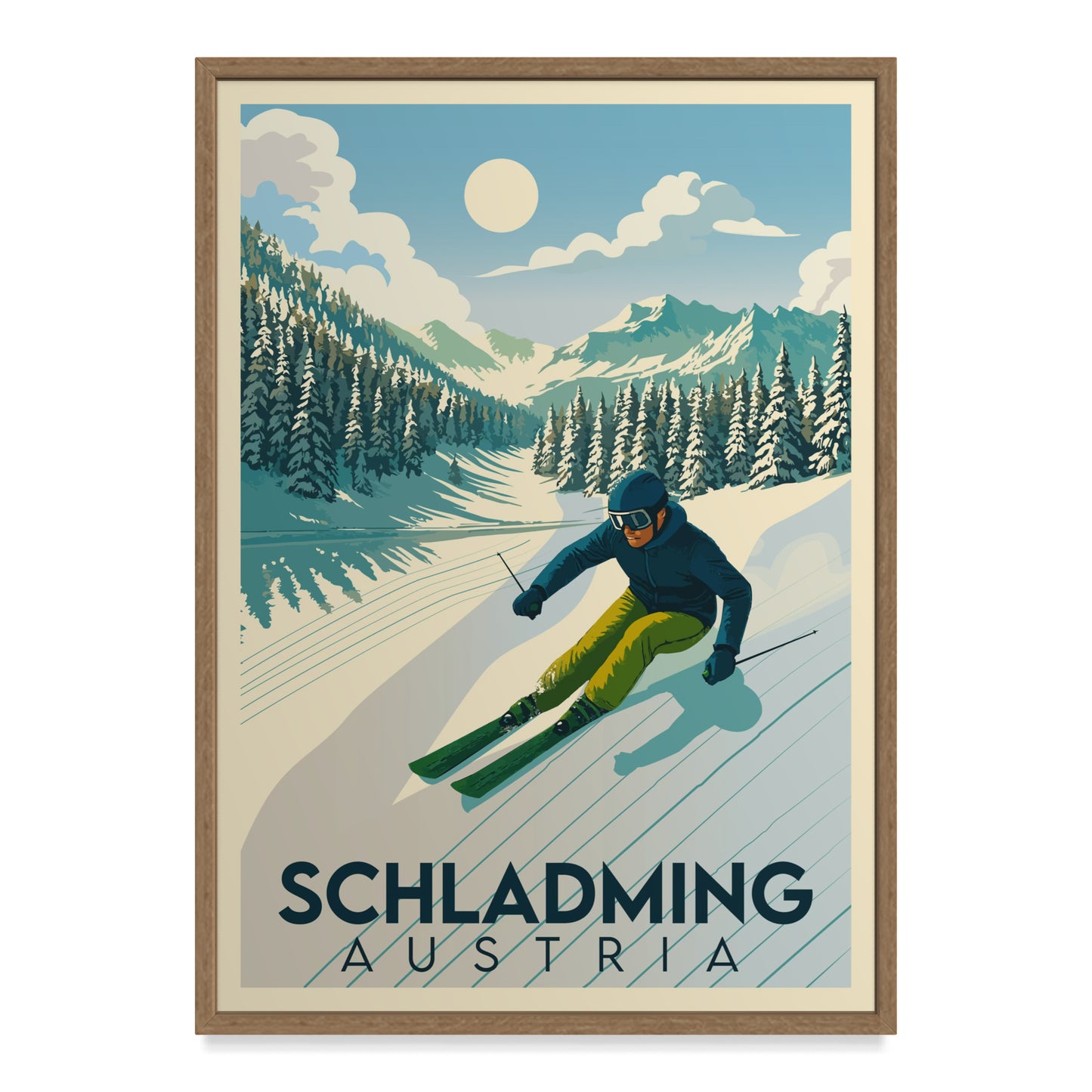 Schladming Österreich Kunstdruck