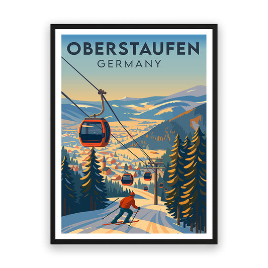 Oberstaufen Österreich Kunstdruck