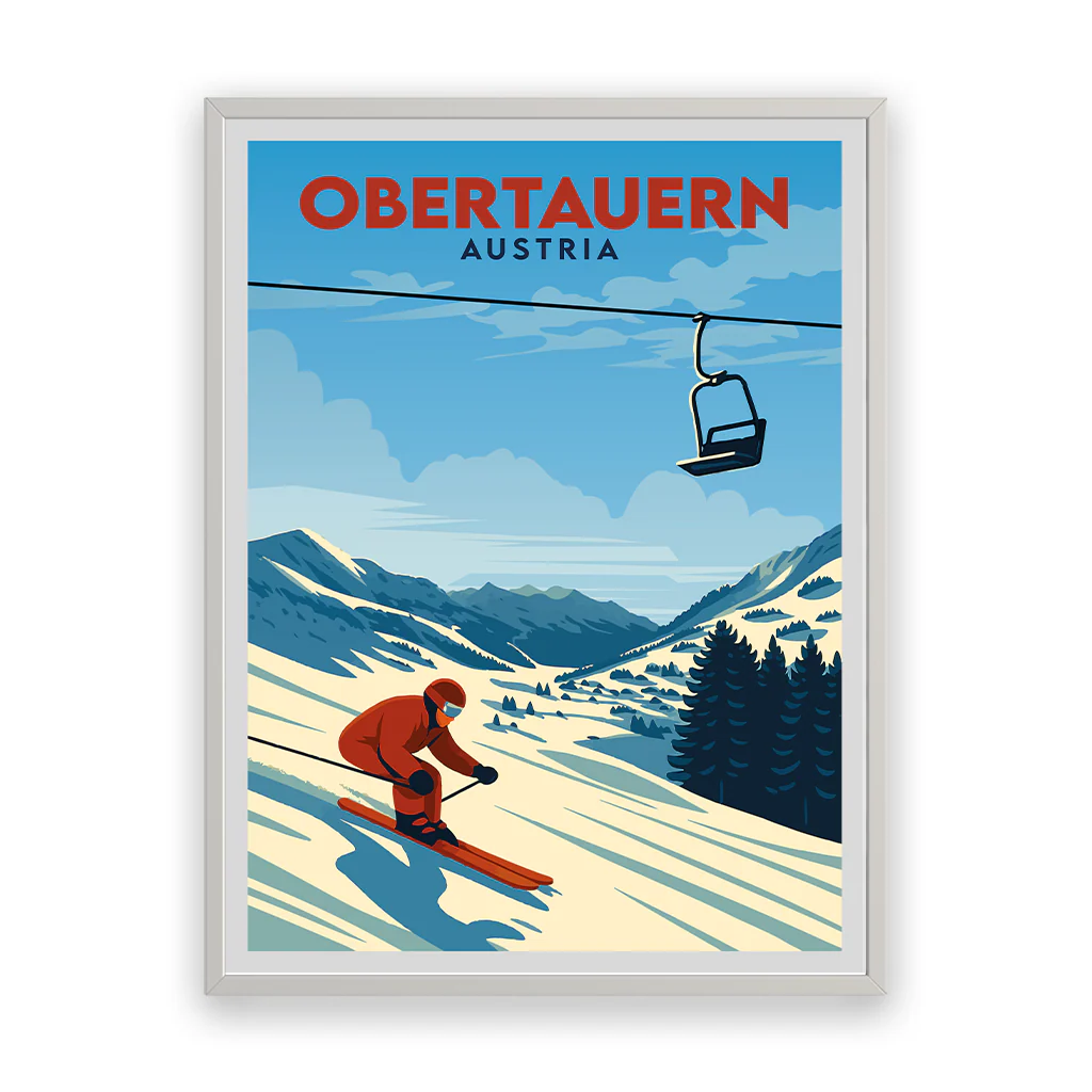 obertauern poster_rahmen_weiss