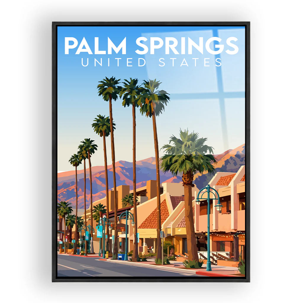 palm-springs acryl_rahmen_schwarz