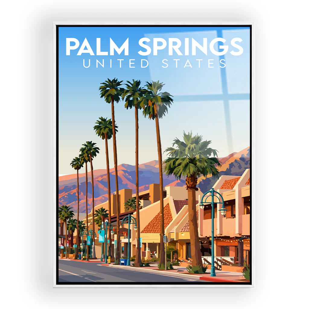 palm-springs acryl_rahmen_weiss