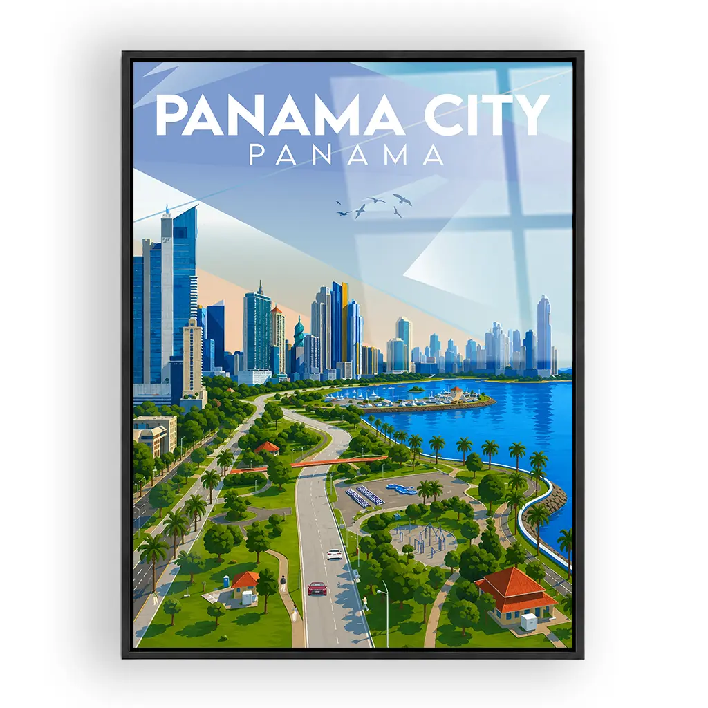 panama-city acryl_rahmen_schwarz