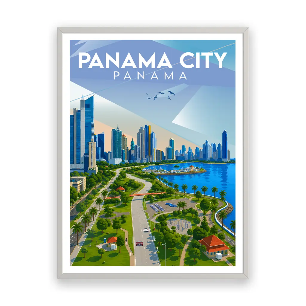panama-city poster_rahmen_weiss