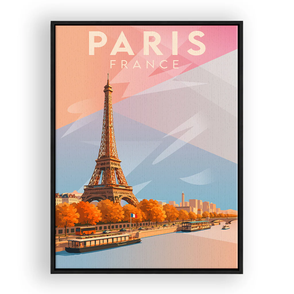 paris leinwand_rahmen_schwarz