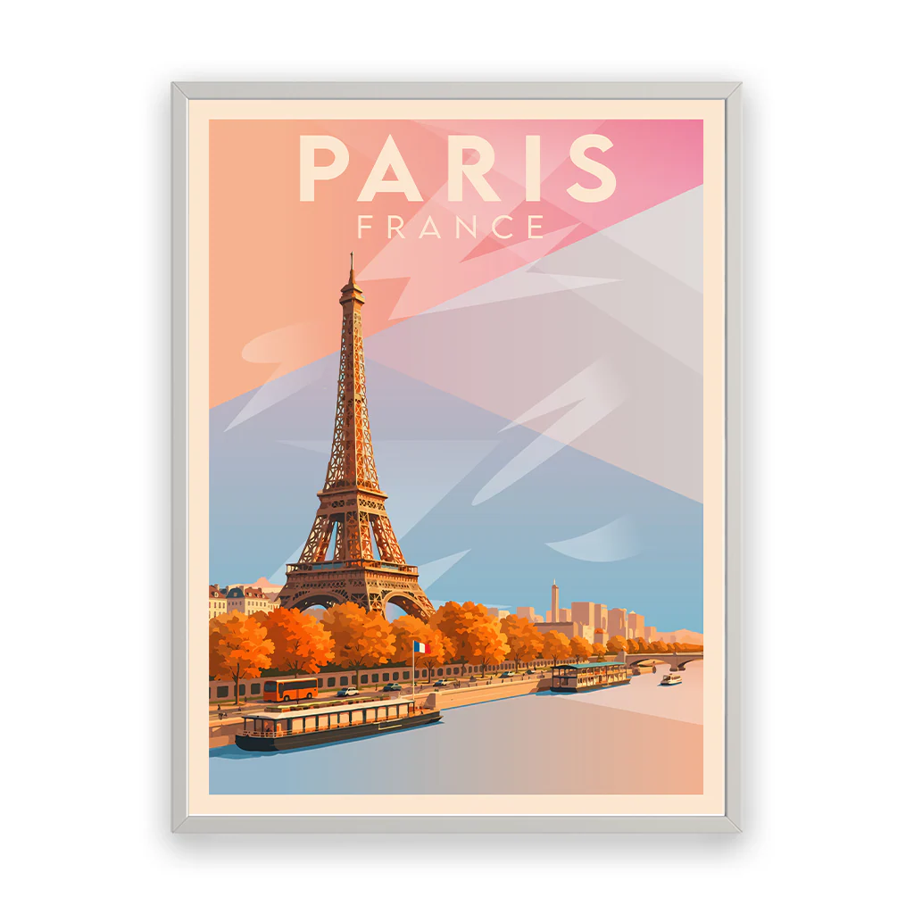 paris poster_rahmen_weiss