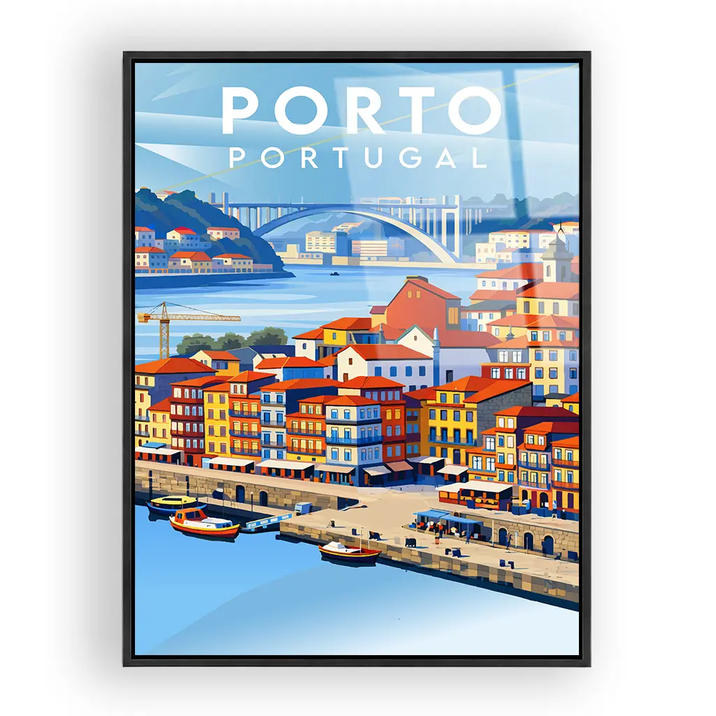 porto acryl_rahmen_schwarz