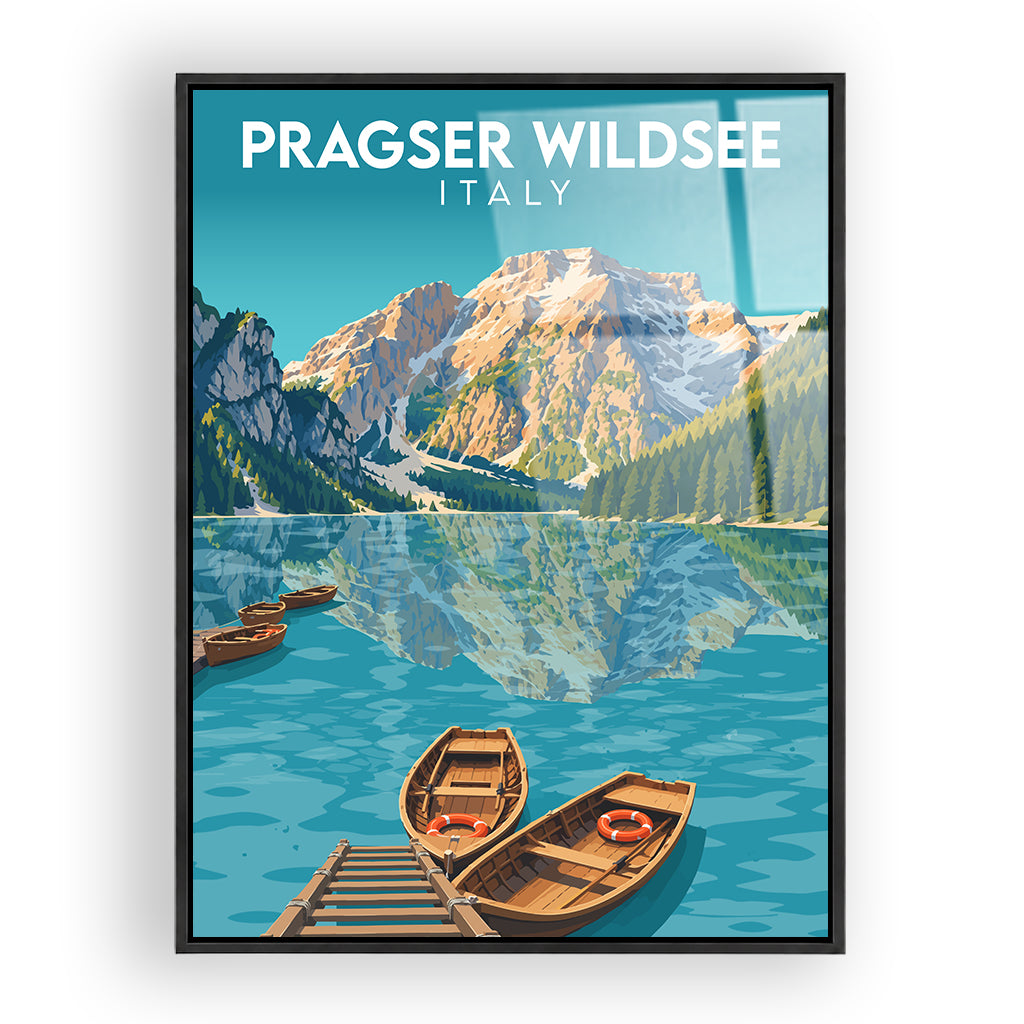 pragser-wildsee acryl_rahmen_schwarz
