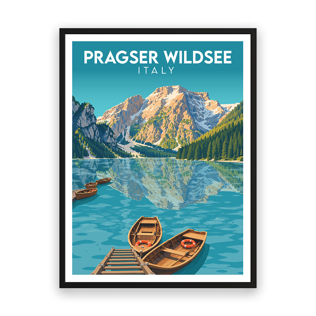 pragser-wildsee poster_rahmen_schwarz