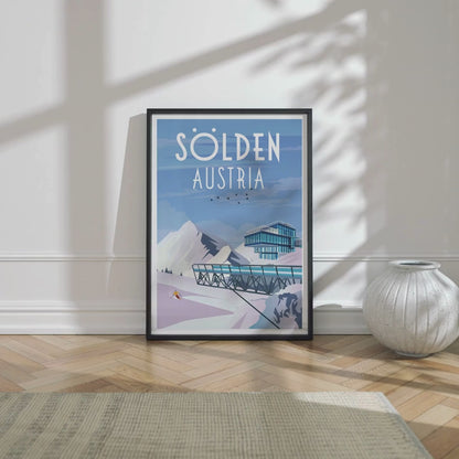 Sölden Österreich Kunstdruck