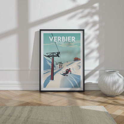 Verbier Schweiz Kunstdruck
