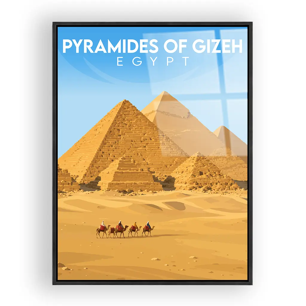 pyramides-of-gizeh acryl_rahmen_schwarz