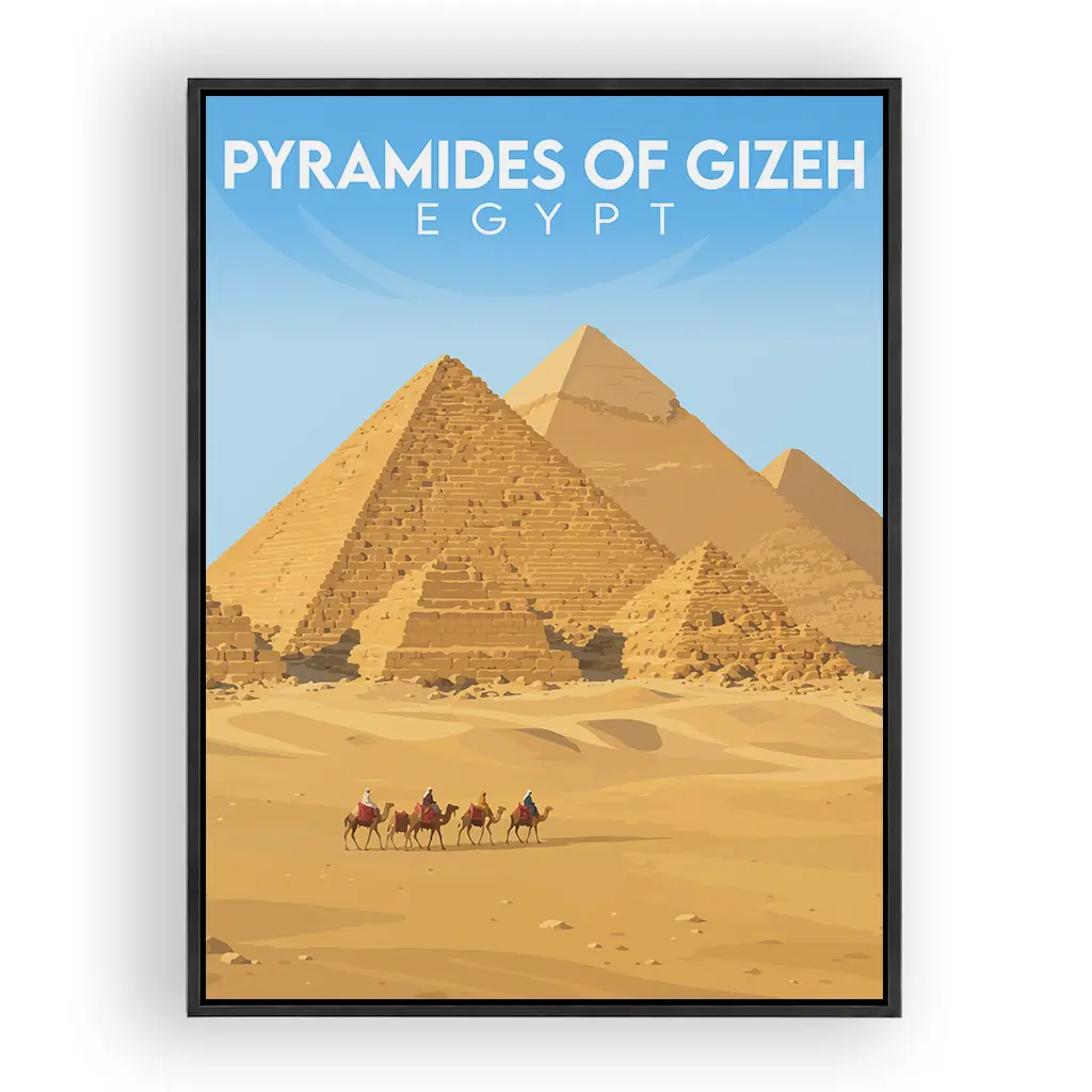 pyramides-of-gizeh alu_rahmen_schwarz