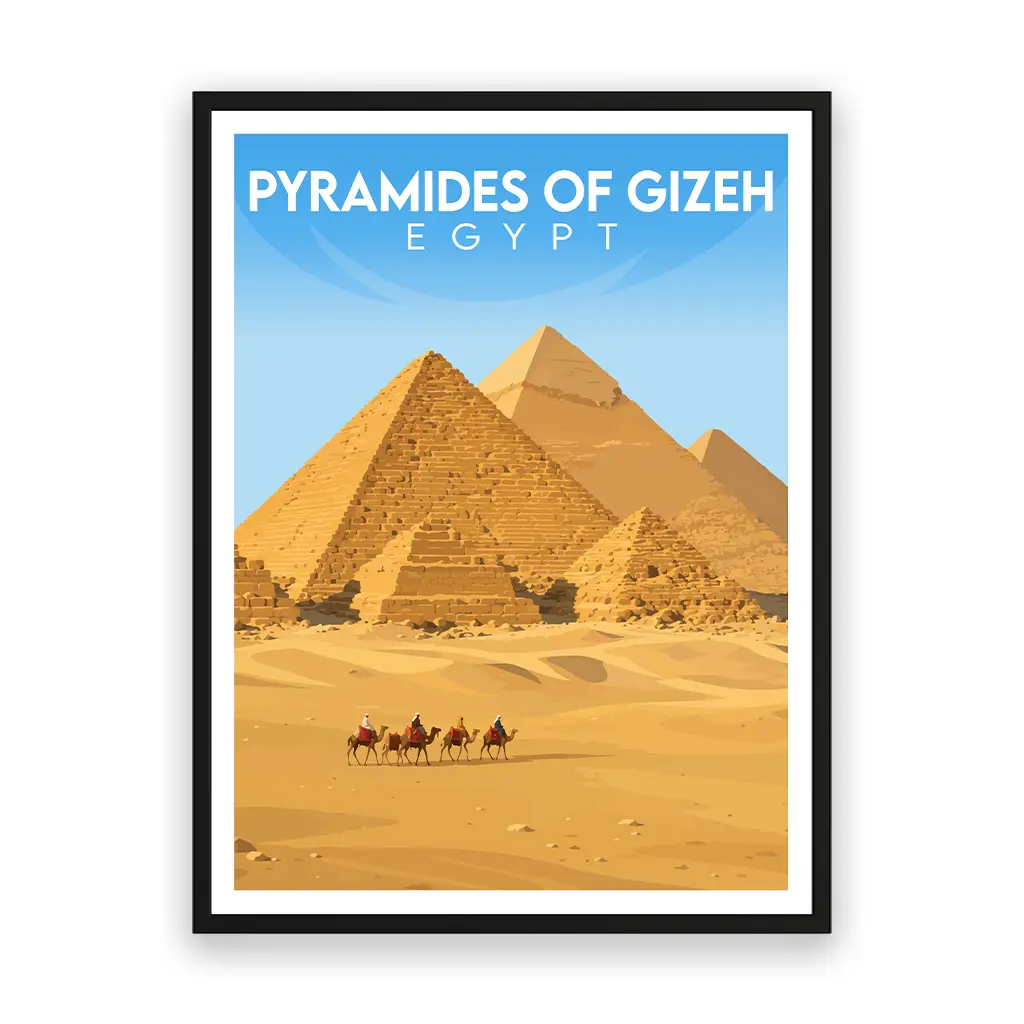 pyramides-of-gizeh poster_rahmen_schwarz